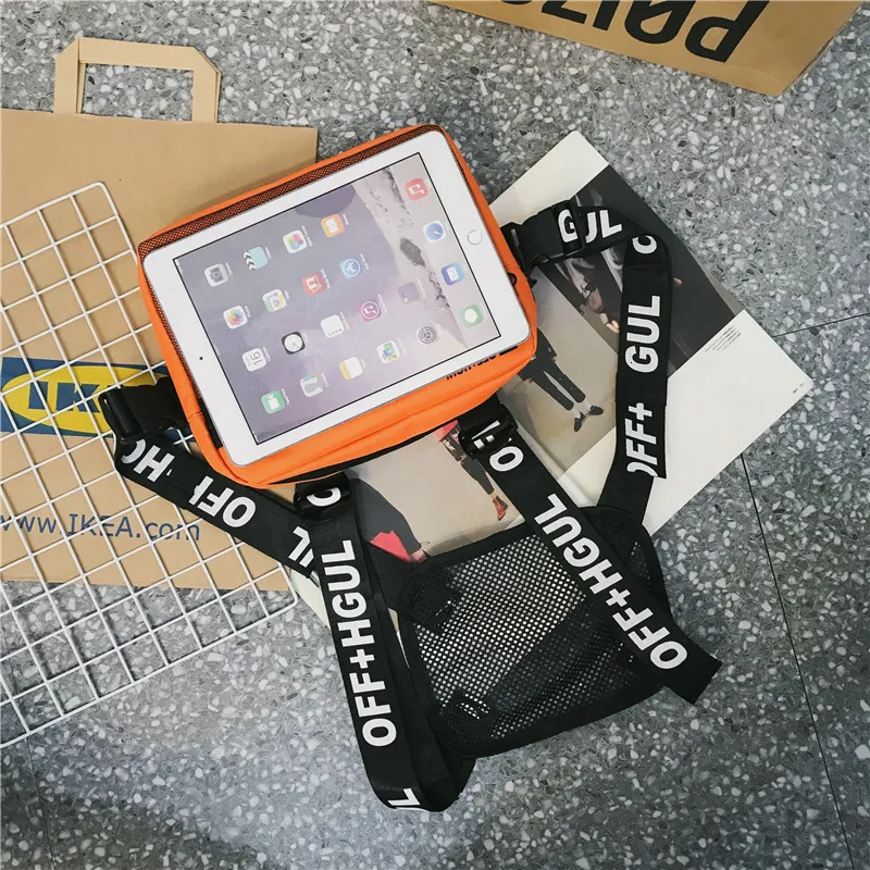 Streetwear Men Bag Tactical Hip Hop Vest Crossbody Chest Bags Funny Packs For Women 2019 Fashion Punck Rig Waist | Багаж и сумки