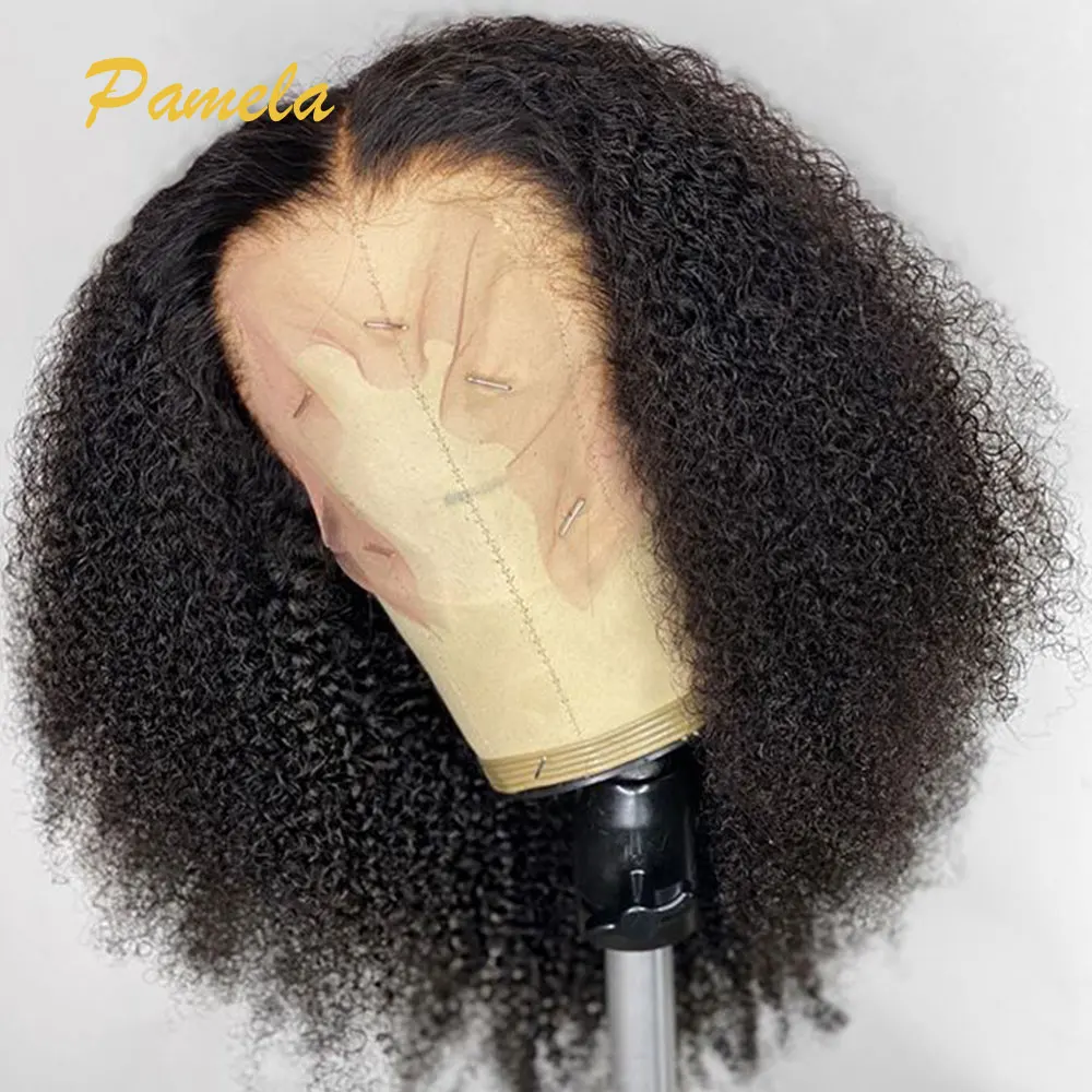 

13x4 Lace Frontal Wig Kinky Curly Wig 250% Full Density 13x4 Lace Frontal Human Hair Wigs Afro Kinky Curly Hair Mongolian Remy