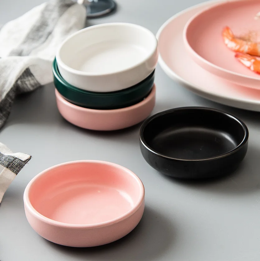

2021 Japanese saucer vinegar saucer soy sauce saucer ceramic sauce saucer household dipping dish