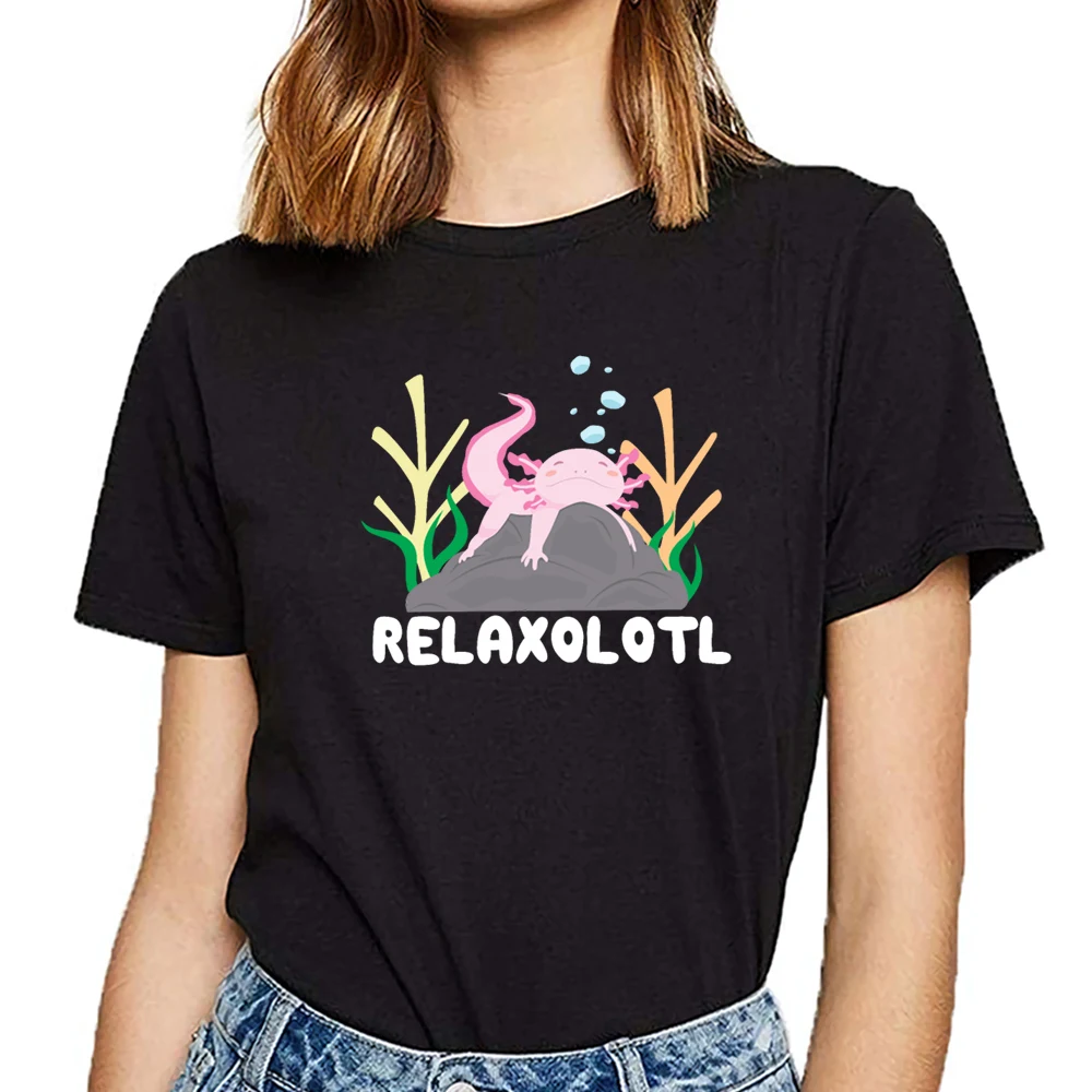 Женская футболка с надписью i axolotl вопросы комиксов короткая женская футболка| |