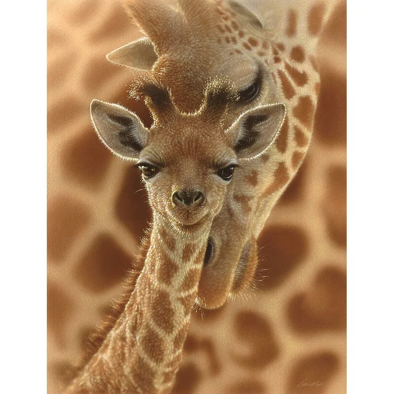 

Rhinestone Painting Crystal Decor Diy Diamond Painting "giraffe" Full Square/Round Drill Cross Stitch Pattern Diamond Embroidery