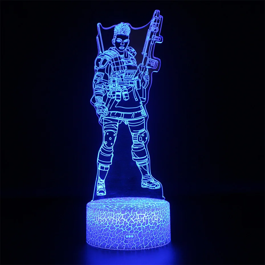 APEX Legends Nightlight 3d Table Lamp Battle Royale Sleep Illusion USB Touch Sensitive Light | Игрушки и хобби