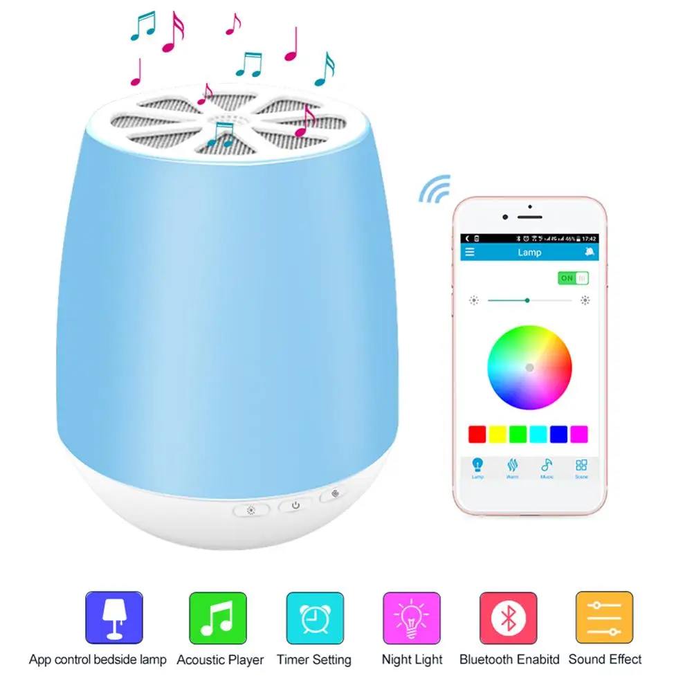 Приложение one to More управление умная музыкальная лампа креативный bluetooth динамик