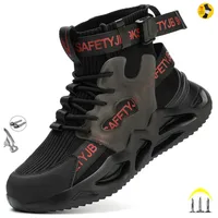 36-50 Work Boots Indestructible Safety Shoes Men Steel Toe Shoes Puncture-Proof Sneakers Male Footwear Shoes Adult Work Shoes