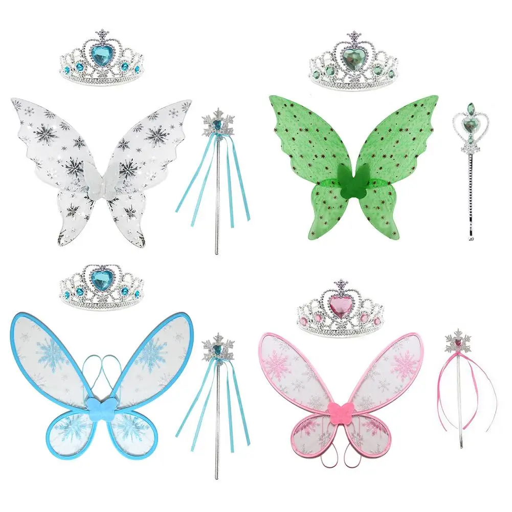 

Сказочные крылья-Феи; Бабочки; Крылья-Детские костюмы крылья-бабочки для девочек с короной волшебная палочка маскарадное платье C