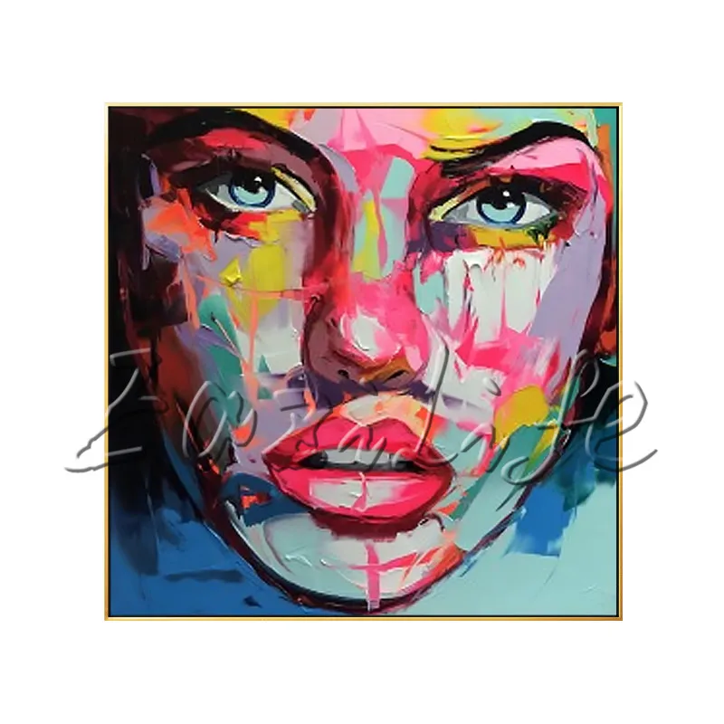 Палитра ножей для портретной фотосъемки с изображением девушки картина маслом