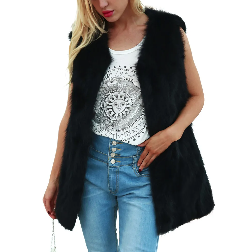 2019 осенне зимний женский жилет без рукавов Горячая Высококачественная брендовая