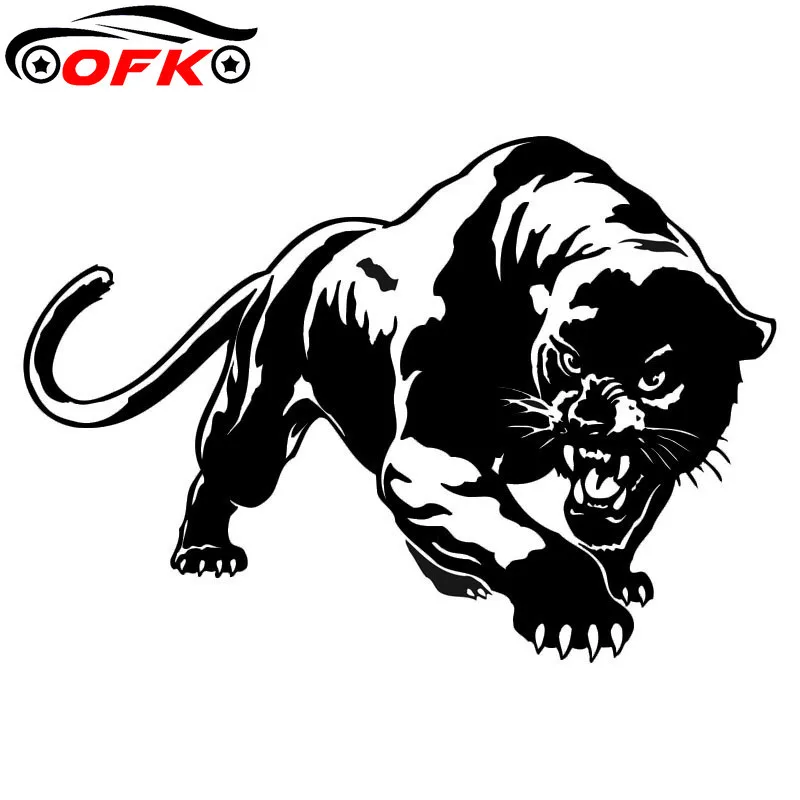 

Fashion Car Stickers Decor Motorcycle Decals Wild Panther Hunting Decorative Accessories Creative PVC,19cm*14cm