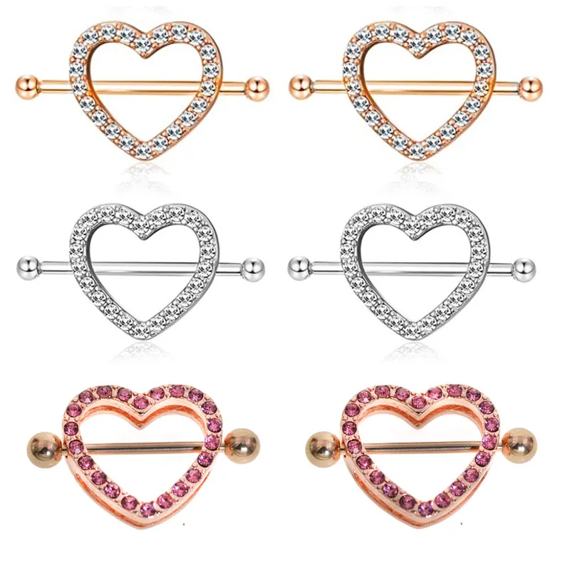 Кольцо для сосков с фианитом из нержавеющей стали|body jewelry|nipple rings piercingnipple ring |