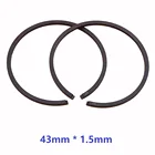 2 шт.лот поршневое кольцо 43 мм x 1,5 мм для Jonsered CS2252 CS2253 HUSQVARNA 545 550XP MITSUBISHI TL43 триммер для бензопилы, кусторез
