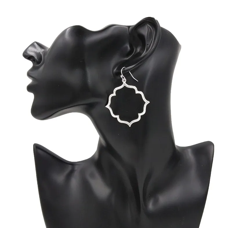 Женские Геометрические серьги капли с эффектом потертости подарок на Новый год