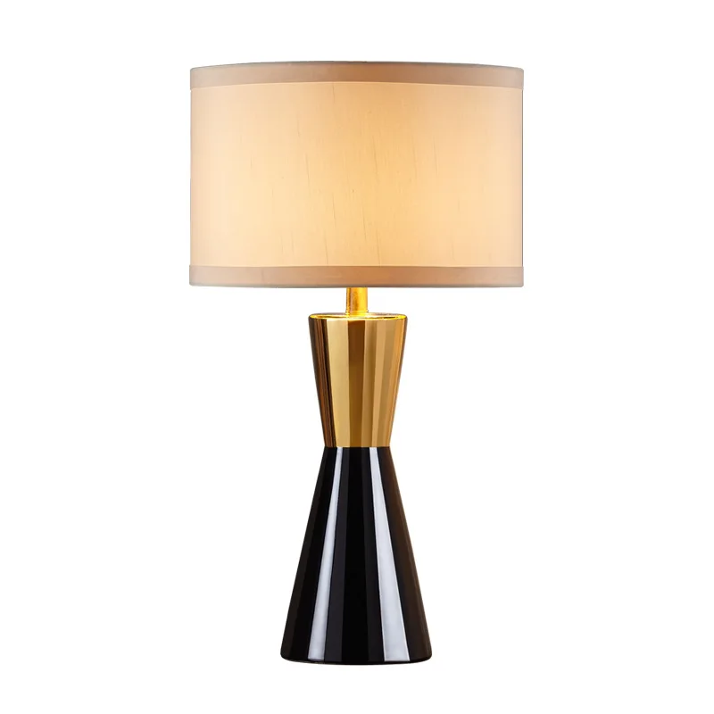 

Luxury Post-modern American Style Black Table Lamp for Bedroom Bedside Lamp Ceramic Table Lamp Living Room Home Deco Bed Lamp