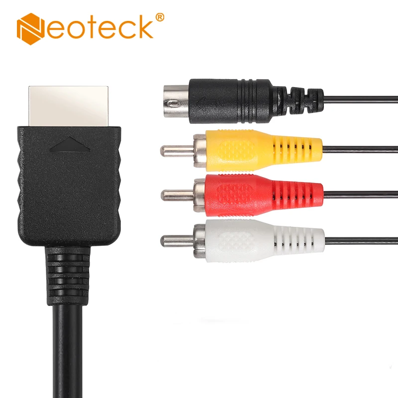 

Neoteck высокое качество ПВХ 1,8 м HD ТВ кабель AV композитный s-видео кабель 3RCA видео аудио для PS1 PS2 PS3 консоль