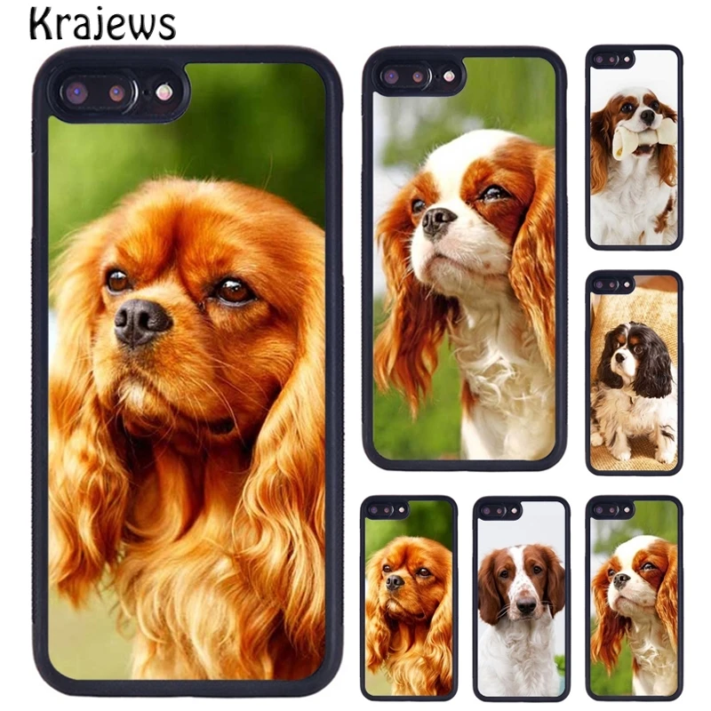 Krajews Cavalier King Charles Spaniel Dog Phone Case For iPhone 5 6S 7 8 plus 11 12 13 Pro X XR XS Max Samsung Galaxy S8 S9 S10 | Мобильные