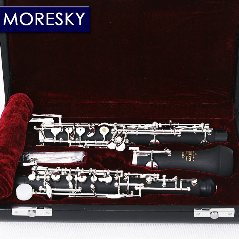 MORESKY Профессиональный C ключевой гобой полуавтоматическая Стиль Мельхиор