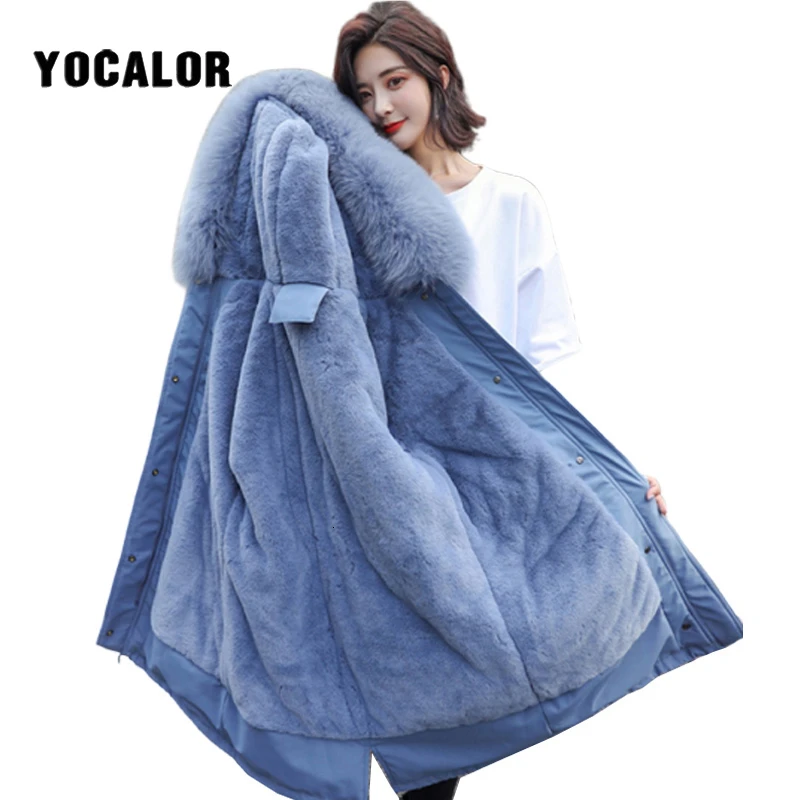 Зимнее пальто из искусственного меха зимняя одежда кроличьего капюшон пуховик