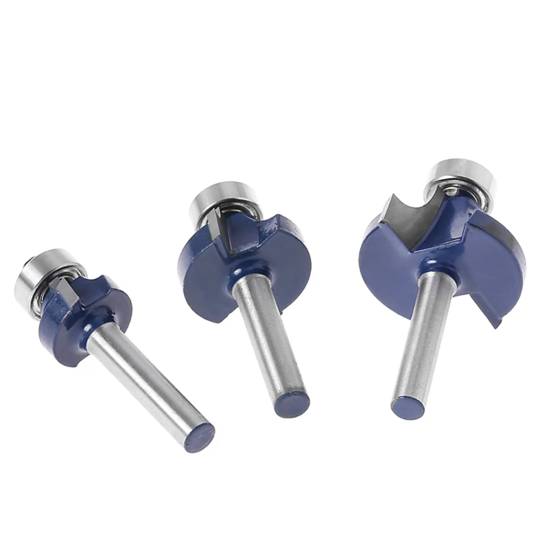 Новый набор фрез из 3 частей с круглой окантовкой и трубопроводом радиусом