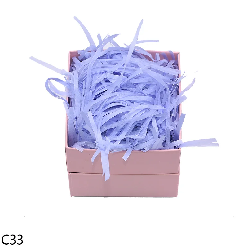 C33 10/20/50 г DIY бумажная рафия измельченные морщинка Бумага конфетти подарки/коробка наполнение Материал наряд в качестве подарка на день рождения Свадебная вечеринка украшения свадебные принадлежности - Цвет: C33