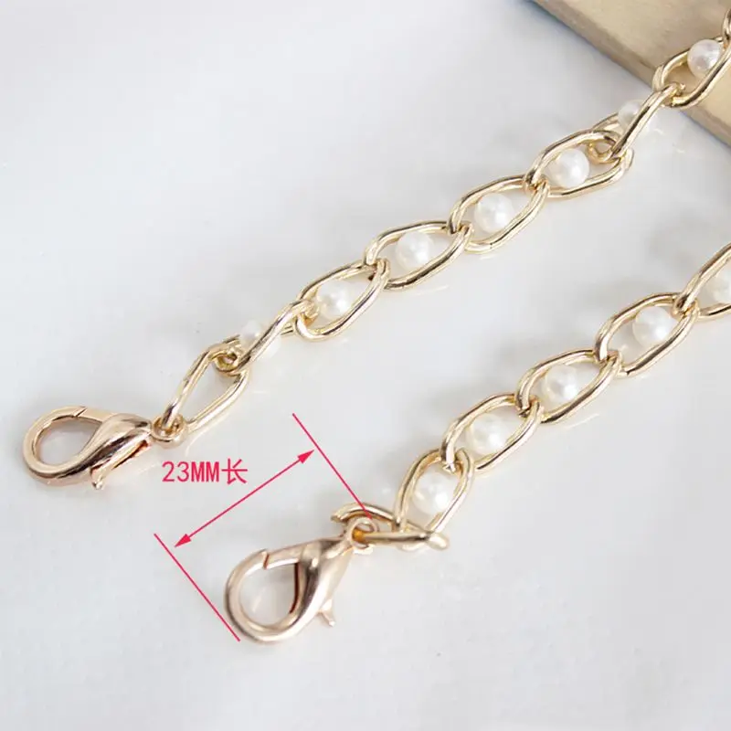 

120cm DIY Chain Strap Accessories Shoulder Crossbody Replacement Straps with Metal Buckles