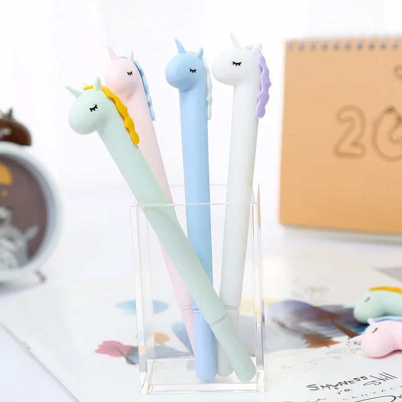 Милая гелевая ручка с единорогом конфетного цвета подарок для девочек
