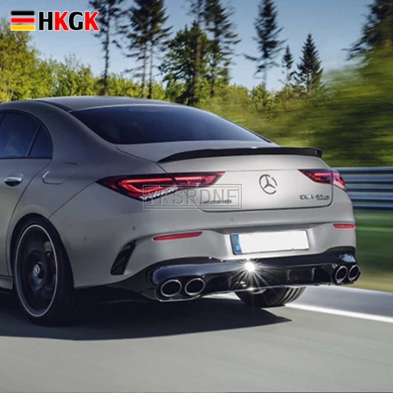 Задний спойлер C118 для Mercedes Benz CLA Class W118 2019 2020 CLA250 CLA200 CLA220 ABS блеск черный заднее