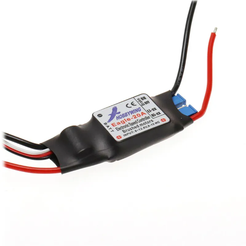 Оригинальный щеточный контроллер скорости Eagle 20A ESC для радиоуправляемого