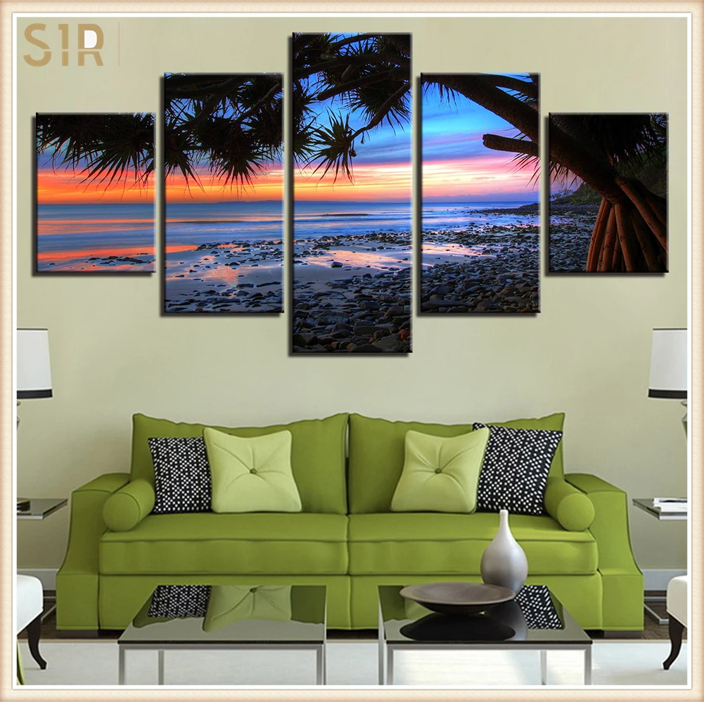

Decor Poster Living Room HD Printed Pictures 5 Piece/Pcs Modern Wall Art Home Painting Living Room Decoration