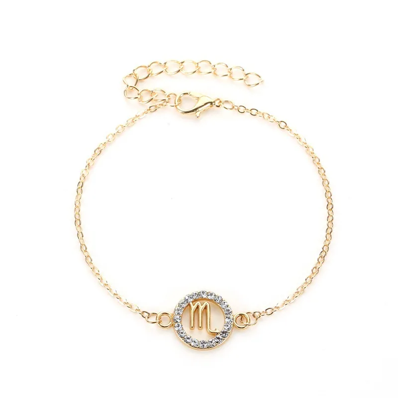 Одиночный продавать Нить Браслет Золотой двенадцать браслеты с изображениями