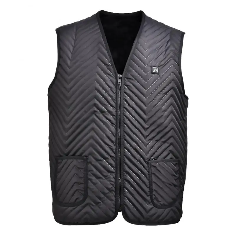 

Fashion Heating Warm Vest Graphene Carbon Fiber USB Smart Size Adjustable USB Charging Heated Clothing 2020 Hot Sale