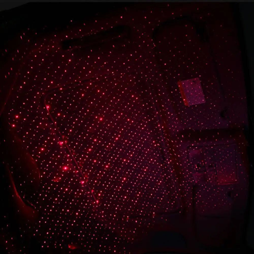 Новинка красные украшения для автомобиля с USB атмосферный светильник украшение