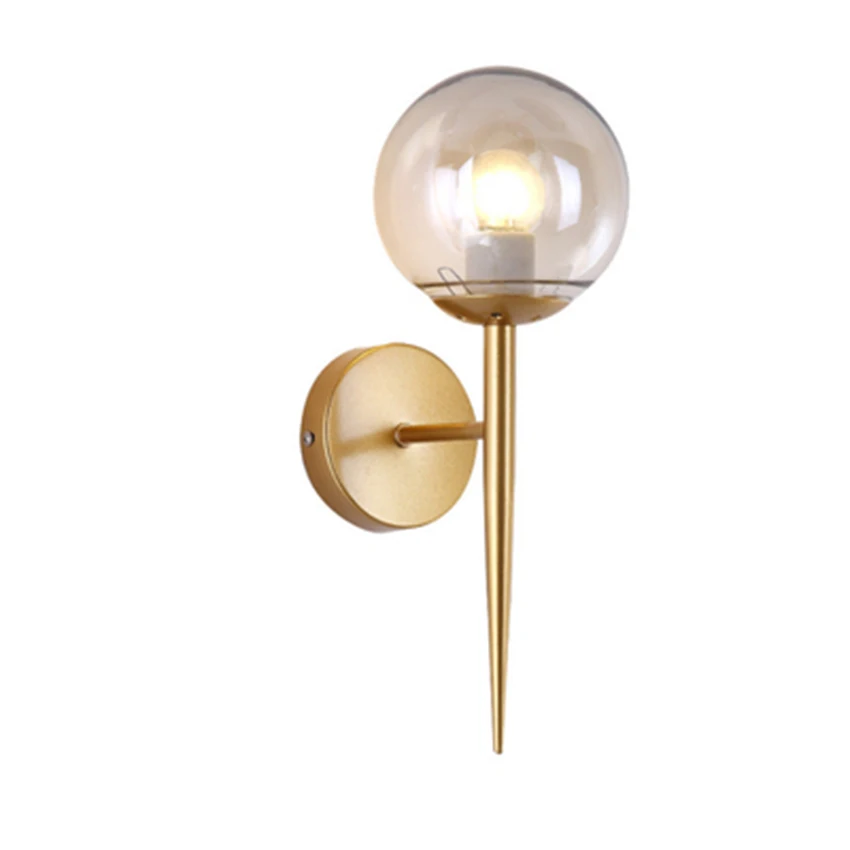 Скандинавский светодиодный стеклянный светильник с молекулой фасоли настенный