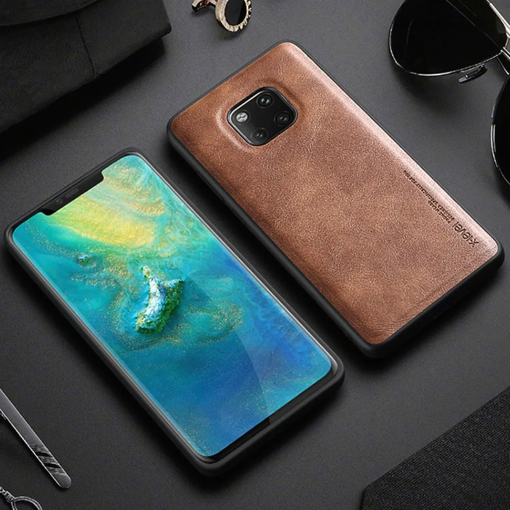 LAPOPNUT Премиум кожаный роскошный тонкий мягкий гибкий гибридный чехол для HUAWEI P30 Pro