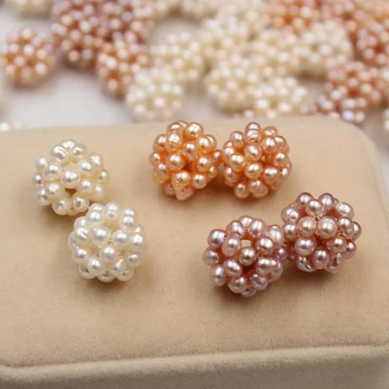 Бусины Из Натурального пресноводного жемчуга круглые бусины ручной работы в