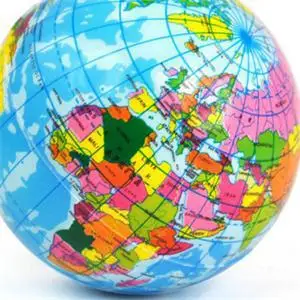 1pc World Map Foam Ball Planet Earth Squishy Toy Slow Rising Soft Stress Relief Antistress Novelty Gag Funny Gift Decor - купить по