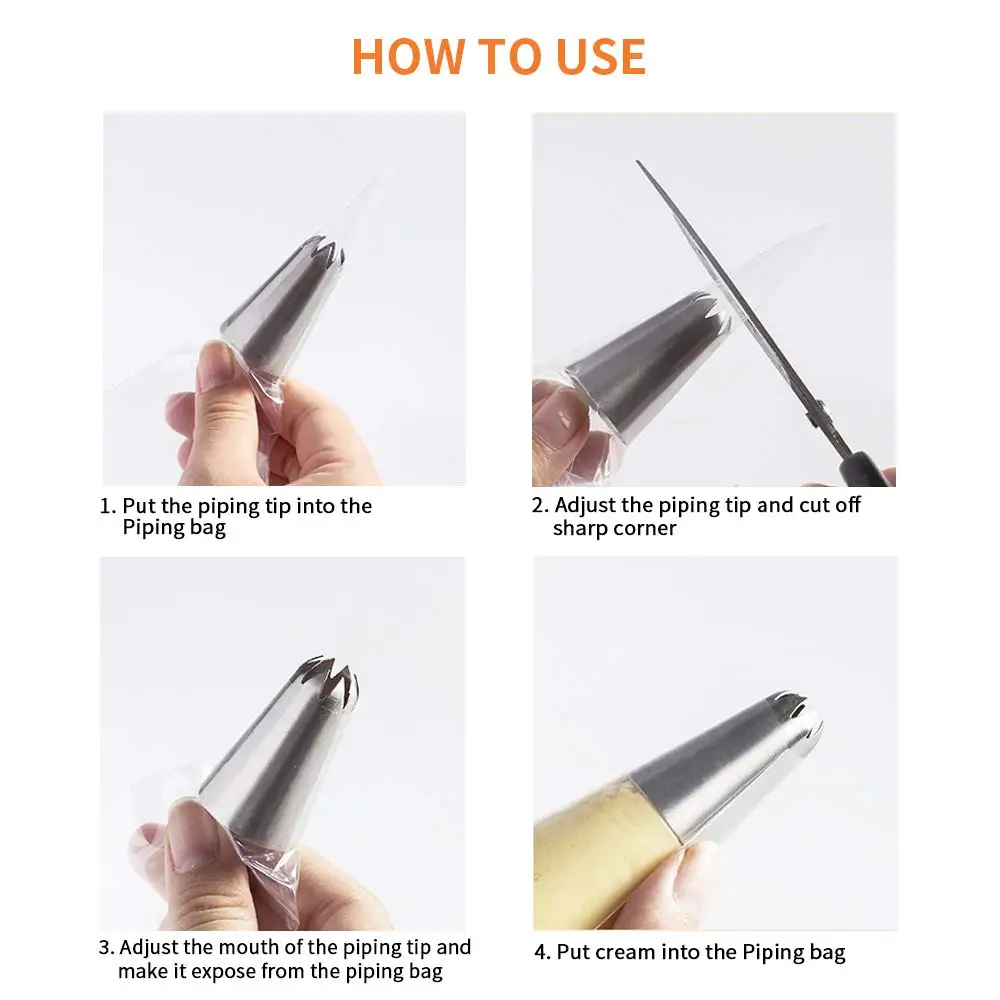 Одноразовые Кондитерские мешки для крема 100 шт./упак. с/м/л кондитерские торта