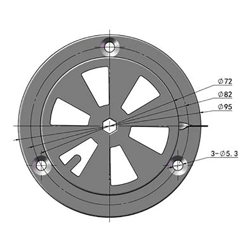 1 шт. прочный демпфер из нержавеющей стали для вентиляционного отверстия |
