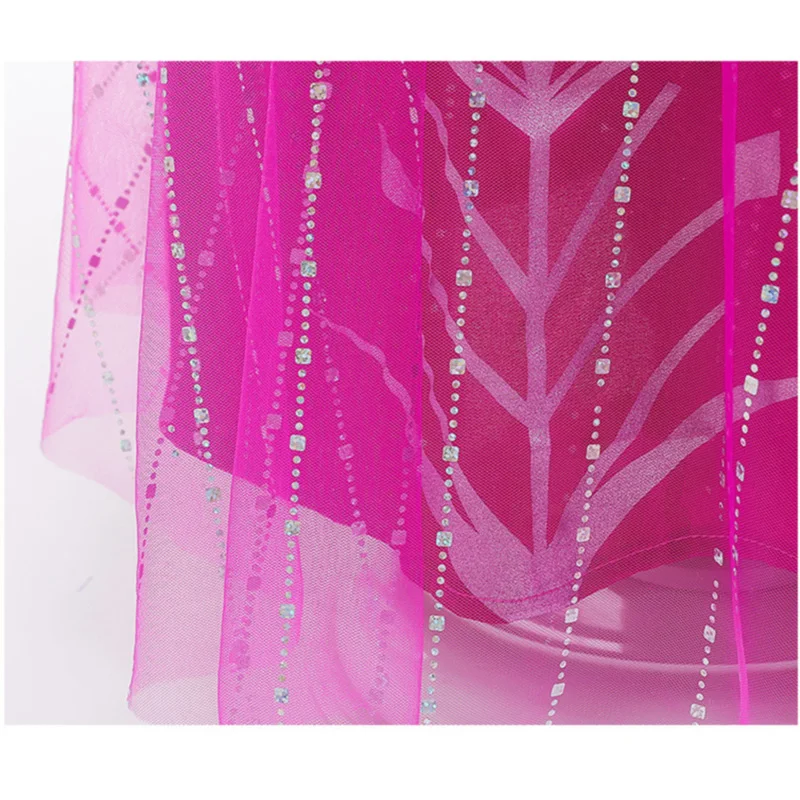 Женское рождественское розовое платье Эльзы детский костюм для вечерние детское