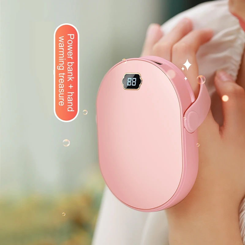 

Portable Power Bank Hand Warmer USB Small and Large Capacity Double-Sided Heating Display Hand Warmer