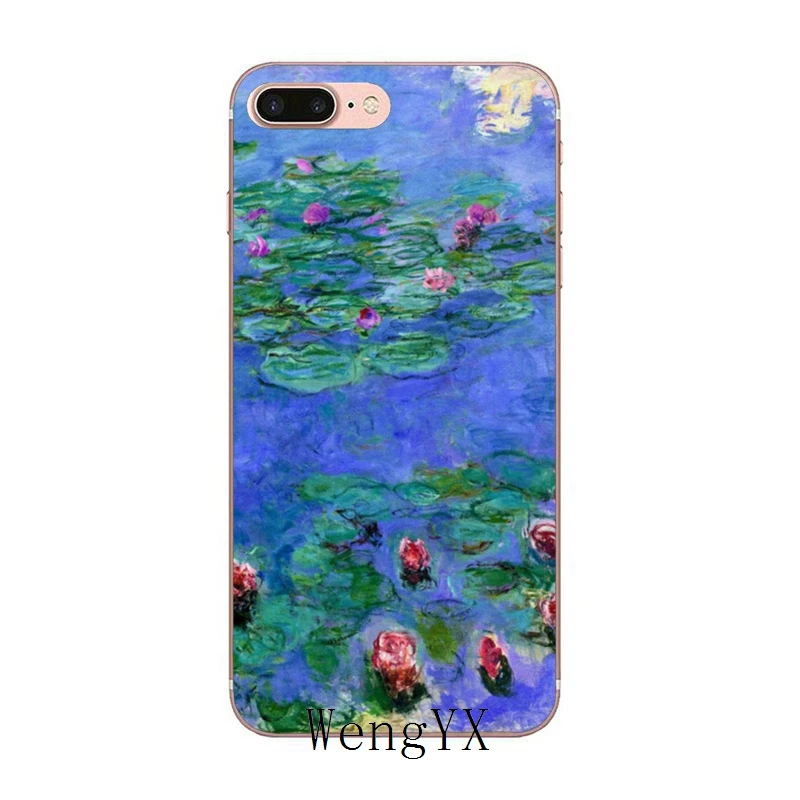 Чехол Monet Garden Lotus для iPhone 11 Pro XS Max XR X 8 7 6 6S Plus 5 5S SE силиконовый мягкий чехол - Цвет: Lotus-New-C-14