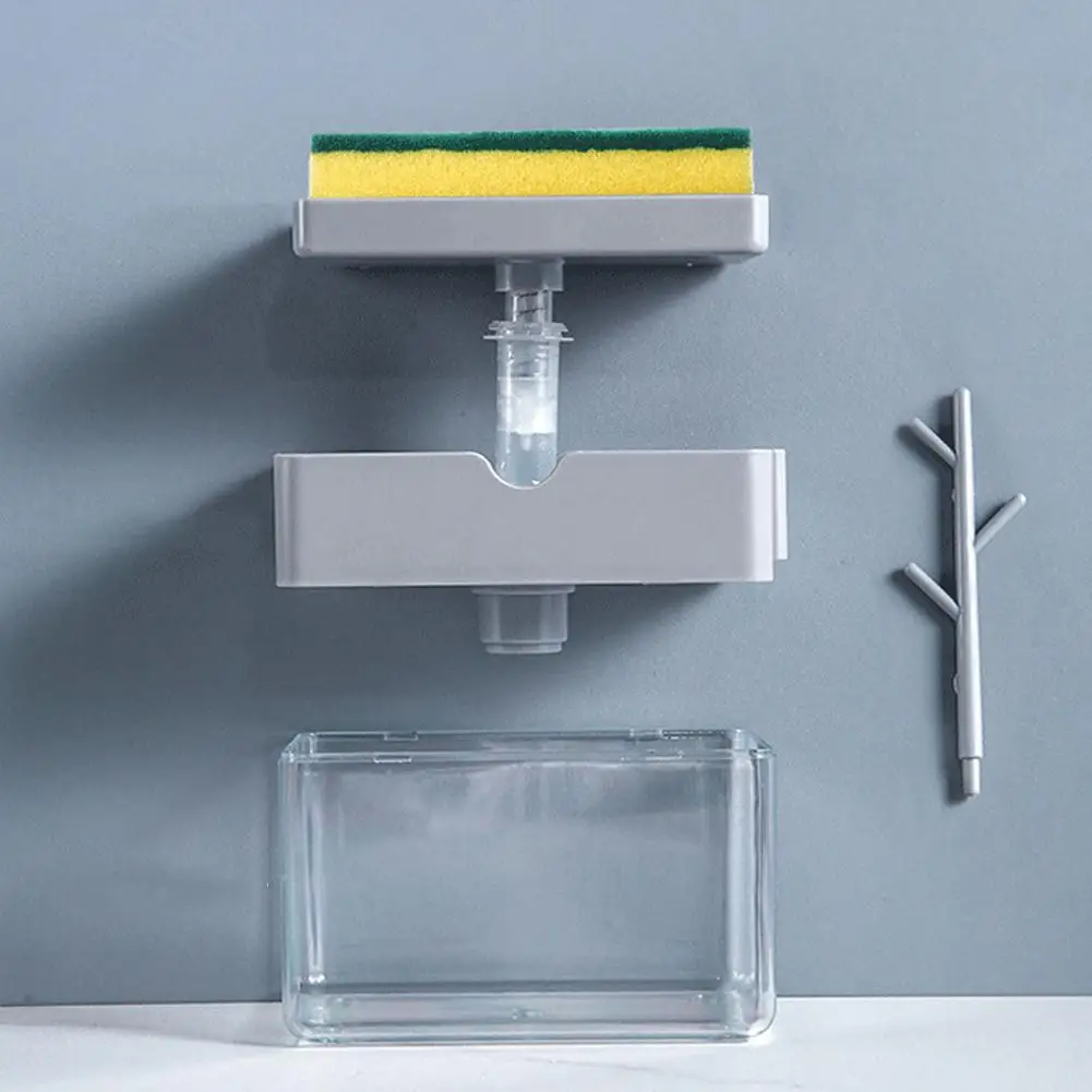 600 мл дозатор для мыла держатель губки большая емкость кухонной столешницы