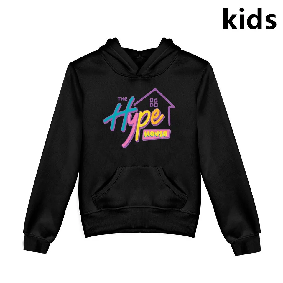 Детская толстовка с капюшоном The Hype House 2d худи принтом для мальчиков и девочек 3-14