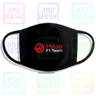 Haas F1 гонки команда фанатов Логотип Черная Мужская гонка многоразовая хлопковая маска против загрязнения лицевая маска
