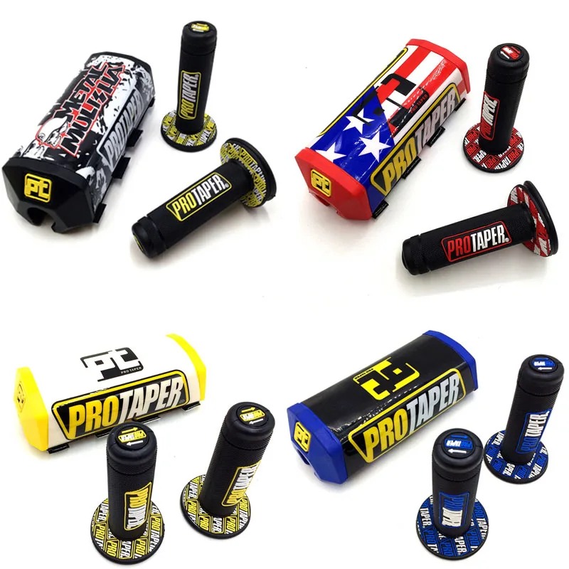 Ручки с нагрудными накладками на руль для Kayo BSE CRF KLX YZF PW SSR DIRT PIT BIKE 1 1/8 &quotили 7/8&quot