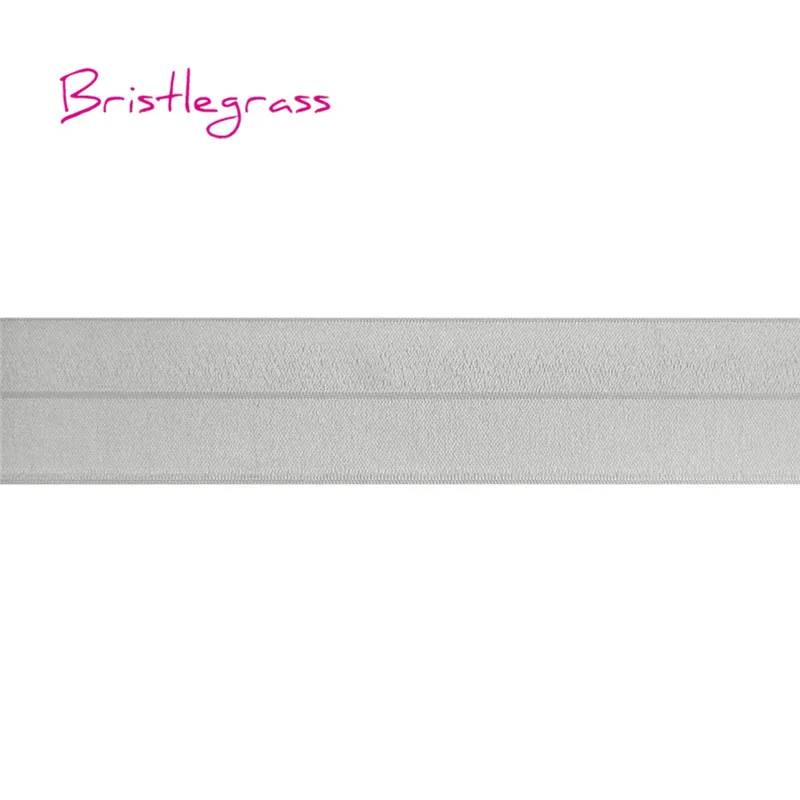 BRISTLEGRASS 5 ярдов 1-1/" 40 мм Блестящий враг складной эластичный спандекс атласная лента для волос галстук платье с повязкой кружевной отделкой DIY шитье ремесло