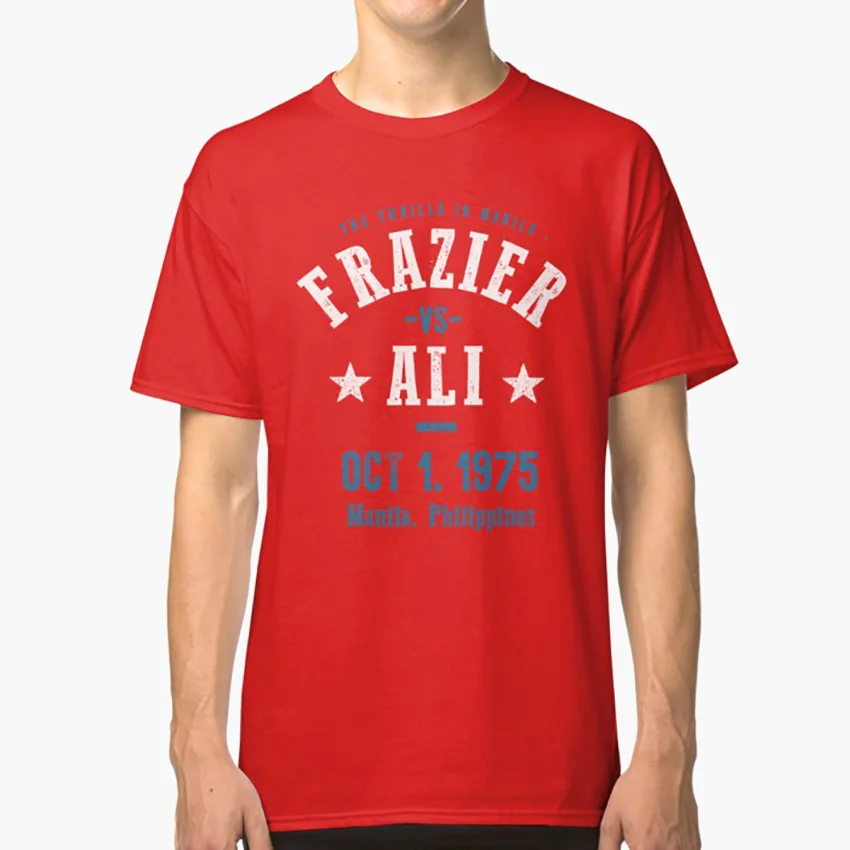 

Ali Vs Frazier Boxing T Shirt T Shirt Muhammad Ali Joe Frazier Boxing Heavyweight Knockout Rounds Fight Sport History Bout