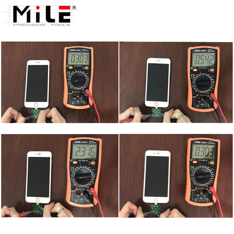 MILE Micro USB док станция Flex Board для iPhone и Type C Android Phone U2 зарядка аккумулятора инструмент