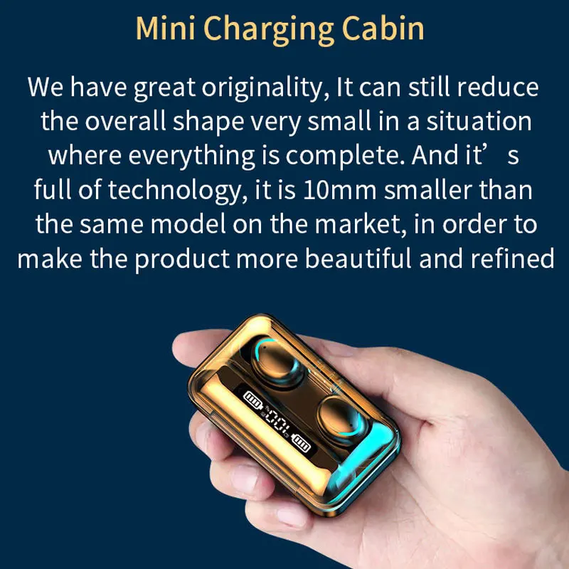 

Waterproof Wireless Bluetooth Headsets 5.1 Touch Control Sport Earbuds In-ear Wireless Earphones For iOS Android Mobile Phones