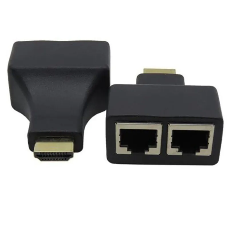 1 пара HDMI совместимый двойной RJ45 CAT5E CAT6 UTP LAN Ethernet HDTV расширитель Ретранслятор