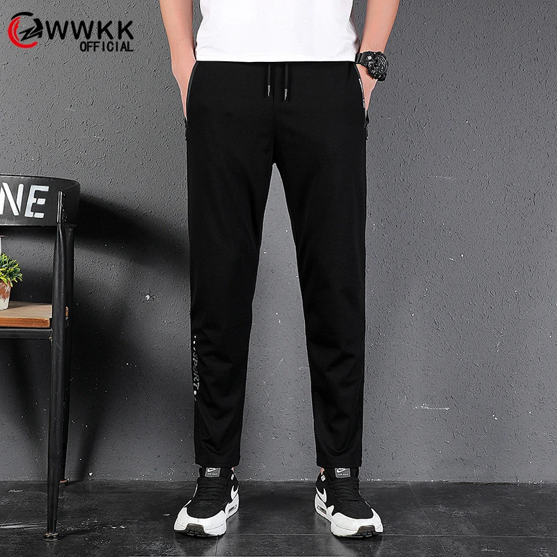 WWKK 2020 новые мужские беговые черные штаны для тренажерных залов Мужские фитнеса
