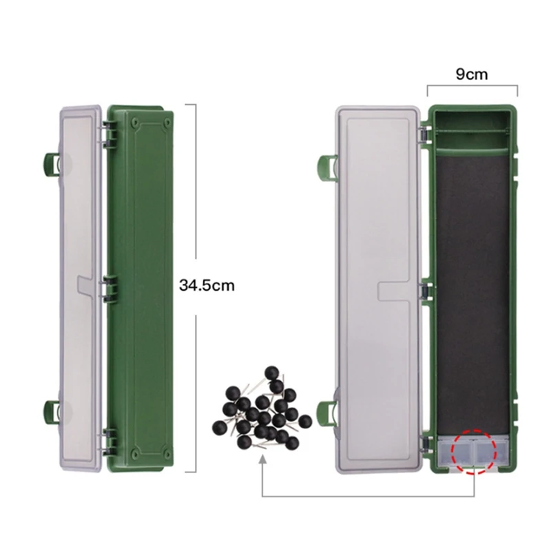 

Fishing Tackle Boxes, Transparent Fish Tackle Storage with Adjustable Dividers, Waterproof Plastic Box Organizer